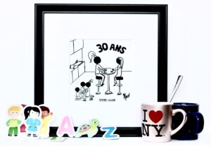 cadre personnalisé cadeau original maman fais moi un dessin