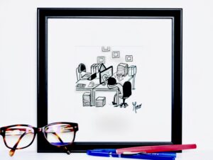 cadre personnalisé cadeau original maman fais moi un dessin